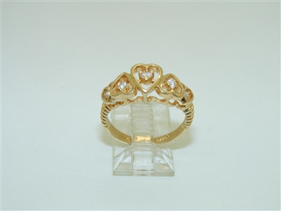 Beautiful Diamond Heart Ring