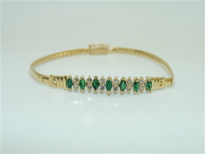 Emerald Snake Bracelet