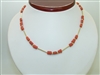 14k yellow gold natural coral Necklace