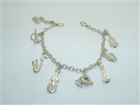 Musical Instrument Charm Bracelet