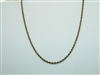 14k Yellow Gold Green Rope Chain