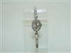 Vintage 14k White Gold Diamond Zodiac Watch