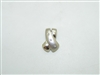 14k White Gold knot slide Diamond Pendant