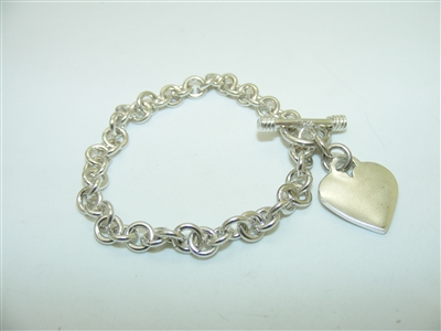 Sterling Silver Heart Bracelet