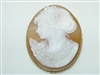 Vintage 14k Yellow Gold Cameo Pendant and pin