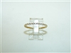 18 Yellow gold Diamond Eternity Band