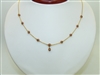 18k Yellow Gold Ruby Necklace