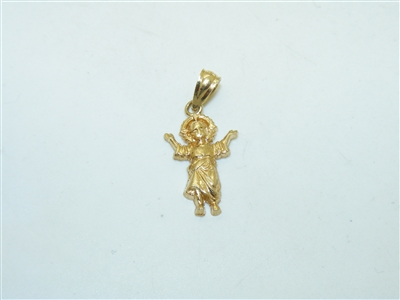 14k yellow gold NiÃ±o DeviÃ±o Pendant