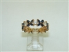 20k rose gold eternity diamond and natural Blue Sapphire