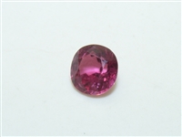 Round Natural Corundum Ruby Stone