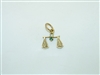 18k yellow Gold Scale Pendant