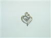 10k white gold Diamond Pendant