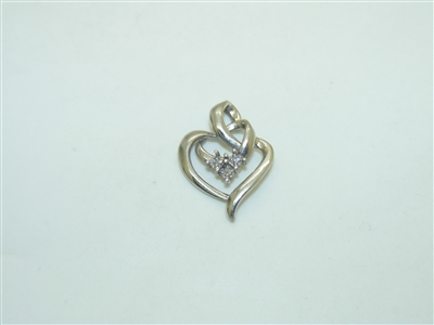 10k white gold Diamond Pendant