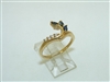 14k Yellow Gold Natural Marquise Sapphire Ring
