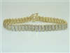 14k Yellow Gold Diamond Tennis Bracelet