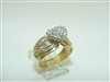 Diamond Heart 14k Yellow Gold Ring