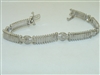 14k White Gold Diamond Bracelete