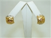 18k Yellow, Rose and White Gold Earrings