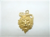 18k 750 Yellow Gold Roaring Lion Pendant