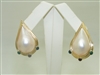 14k Yellow Gold Pearl Shape Mabe Pearl earrings