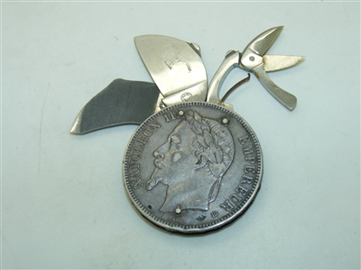 Napoleon The Third 1868 Coin pocket knife