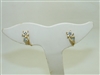 14k yellow Gold Flower Earrings