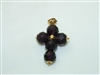 Rhodolite Garnet Cross Pendant