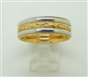 Comfort-Fit Handmade 18k and Platinum Wedding Band Ring
