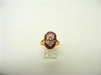 Rubies Diamond Ring