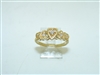 Diamond Yellow Gold Heart Ring