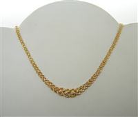 14k Yellow Gold set Diamond Rope Chain and Bracelet