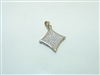 14k White Gold Diamond Pendant