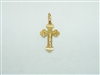 14k Yellow Gold Jesus Pendant