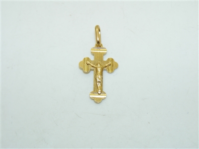 14k Yellow Gold Jesus Pendant