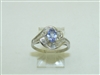 18k White Gold Tanzanite Diamond Ring