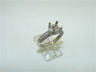 18k White Gold Diamond Setting Ring