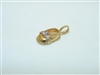 14k Yellow Gold Baby Shoe Pendant