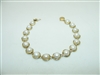 14k Yellow Gold Freshwater Pearls Bracelet