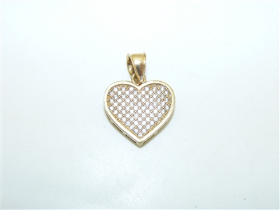 10k Yellow Gold Heart Pendant