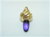 14k Yellow Gold Amethyst