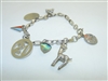 Sterling Silver Charm Bracelet Set