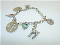 Sterling Silver Charm Bracelet Set