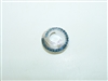 14k White Gold Circle Pendant