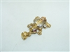 14k Multi Tone Gold Ruby Frog Pendant