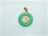 14k Yellow Gold Natural Jade