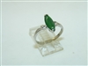 18k White Gold Jade Marquise Ring