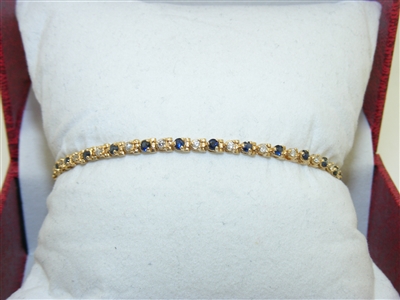 14k yellow Gold Tennis Bracelet