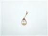 14k Yellow Gold Pendant Opal Pendant