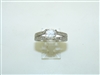 14k White Gold Diamond Engagement Ring