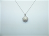 14k White Gold Diamond and Pearl Rope Necklace